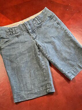 Womens Boom Boom Jeans Medium Wash Denim Bermuda Spring Time Shorts (Size 15)